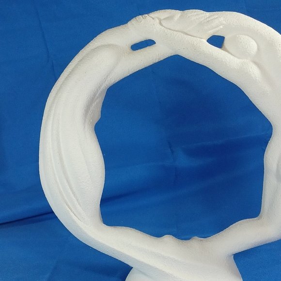 Royal Haeger Eternity Circle of Love White Art Pottery - Picture 10 of 12